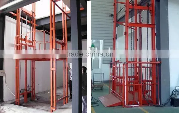 Vertical Guide Rail Hydraulic Cargo Lift With CE photo-6