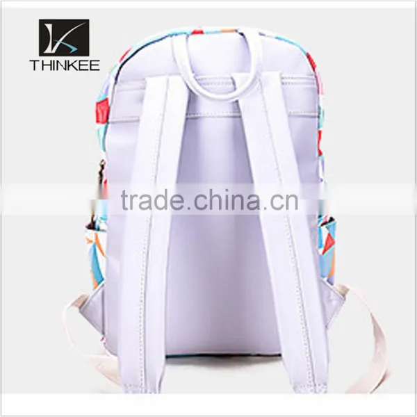 Custom Leather School Backpack 2016 China photo-3
