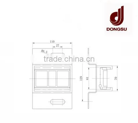 60 Plastic Cable Clamp With Bracket in Elevator Parts photo-2