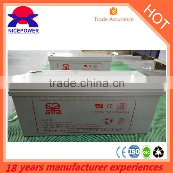 Wind Solar Usage Sealed Maintenance Free Type Off-gird Solar Gel Battery 12v200ah photo-4