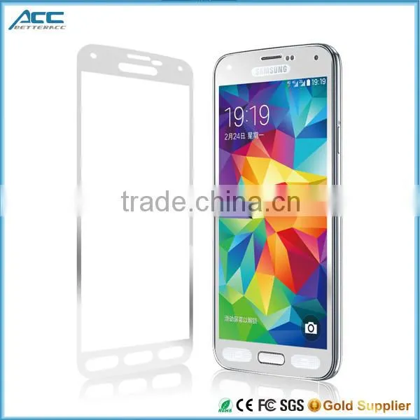 2015 Hot New Products,hight Quality 9H Hardness 2.5D Round Edge Color Tempered Glass Screen Protector for Samsung S4 S5 photo-5