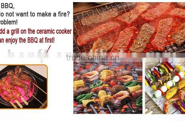Golden Aluminum Allory Housing Electric Small Kitchen Appliance Infrared Cooker photo-4