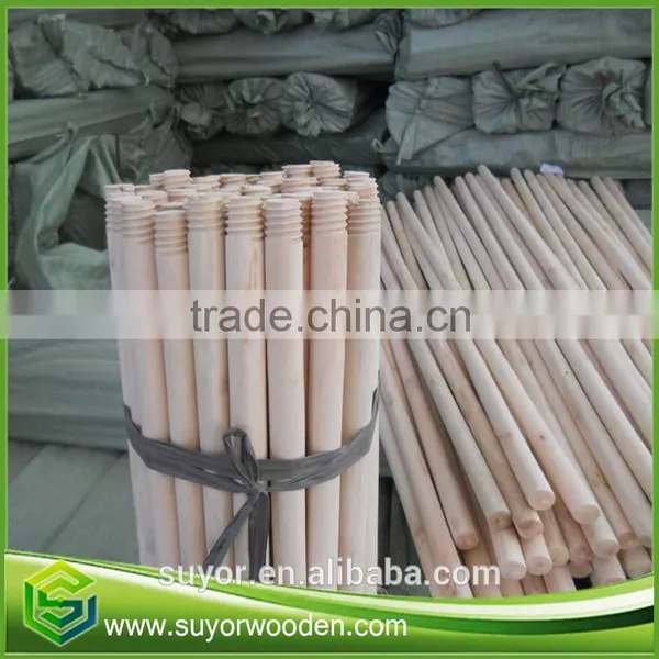 Wood Polish Natural Round Broom Holder photo-5