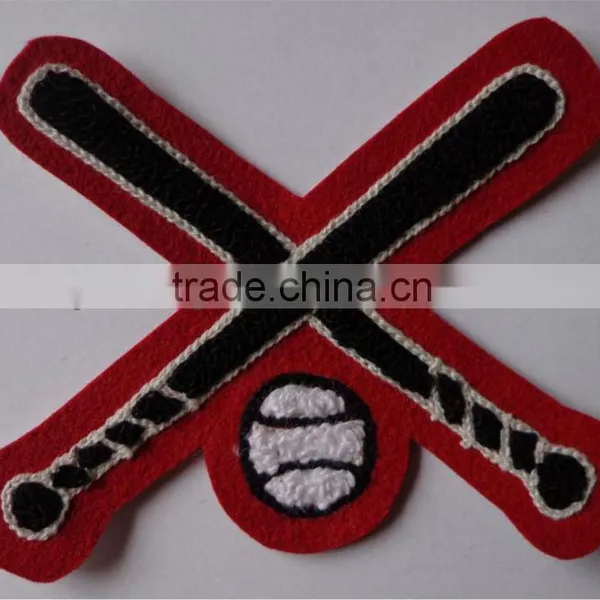 Felt Applique Chenille Baseball Sports Patch