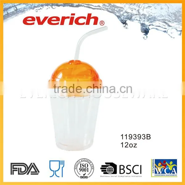 Clear Custom Printed Double Wall BPA Free Transparent Plastic Cup photo-6