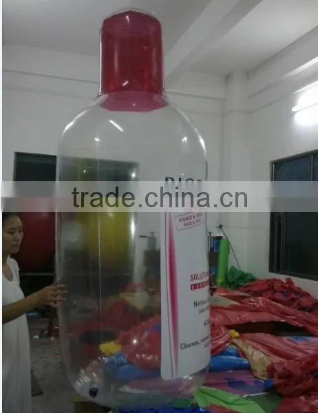 PVC inflatable Bottle, PVC bottle, advertising product, transparent PVC bottle