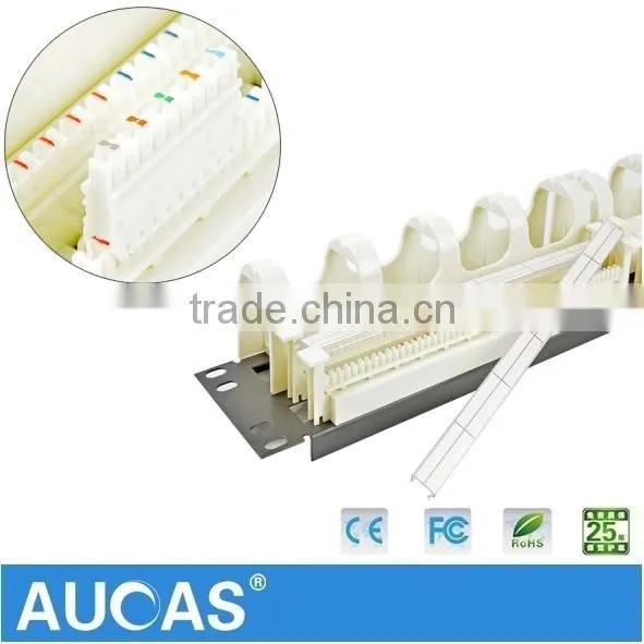 Manufacture 100 Pairs RJ11Patch Panel, Cat3 Voice Patch Panel, 110 Type Telephone Patch Panel photo-3