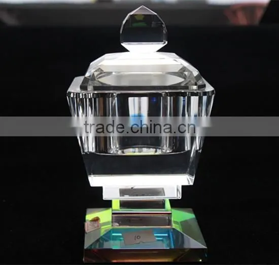 2014 New Products Crystal Sugar Bowl With Lid Table Decoration photo-2