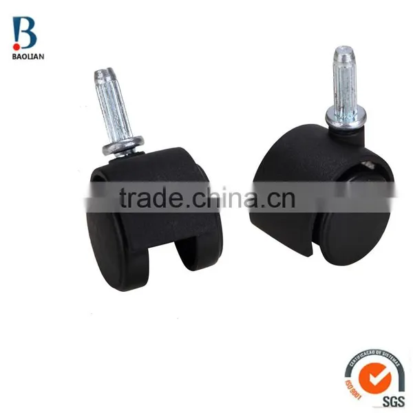 ISO Certificated China 1.5" Removable Double Plastic Small Caster Wheels for Cleaner photo-5