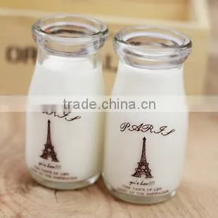 150ml and 250ml Engrave Heart Shape Pudding Glass Bottle photo-2