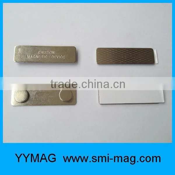 High Quality 45x13x6mm Reusable Metal Name Badge Holder photo-4