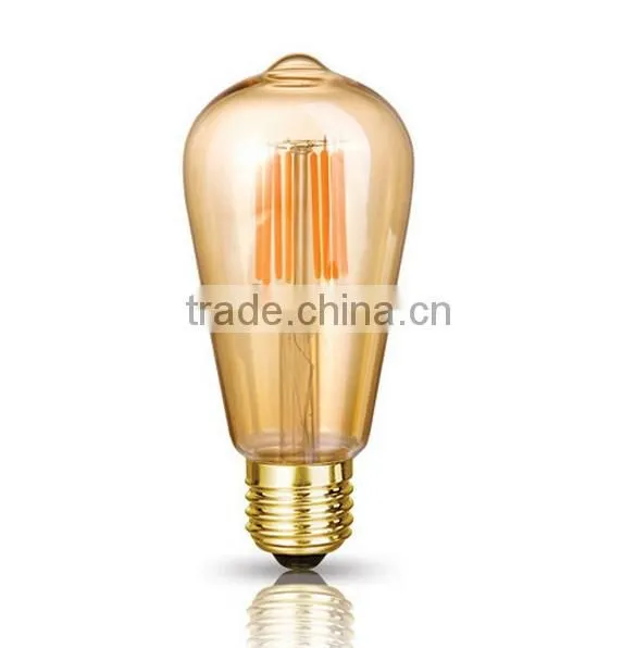 Gold Tinted Led Filament Bulb Long Filament ST64 Quality Choice photo-5