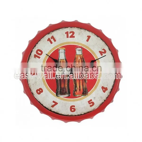 Humanized Design Custom Print Beer Cap Wine Bottle Wall Clock photo-2
