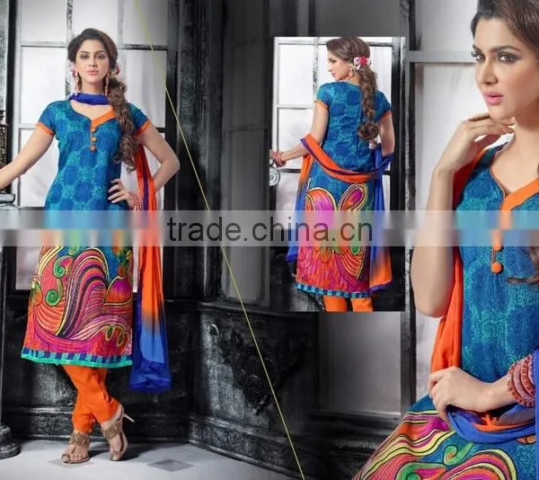 FLORAL PRINT SALWAR KAMEEZ photo-2