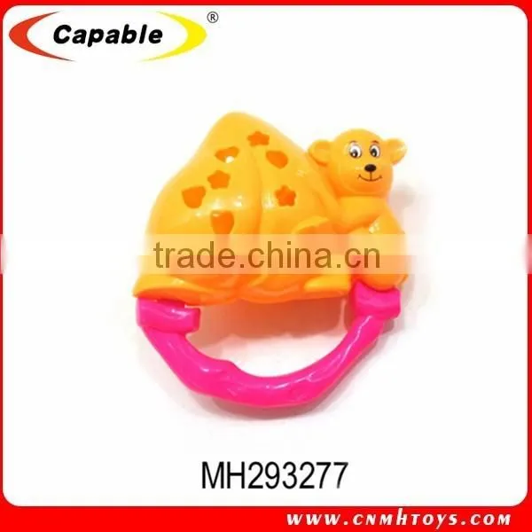Cheapest rattle toys plastic ring bell for toys