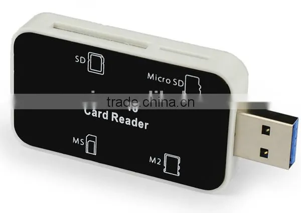 USB 3.0 SD,TF,Micro SD,MS,M2 All In One Card Reader Writer