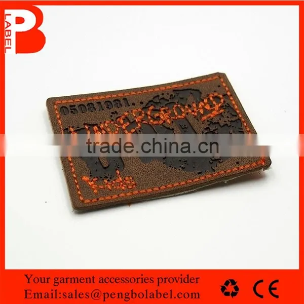 Hot Sale Jeans pu Leather Labels for Jackets photo-2