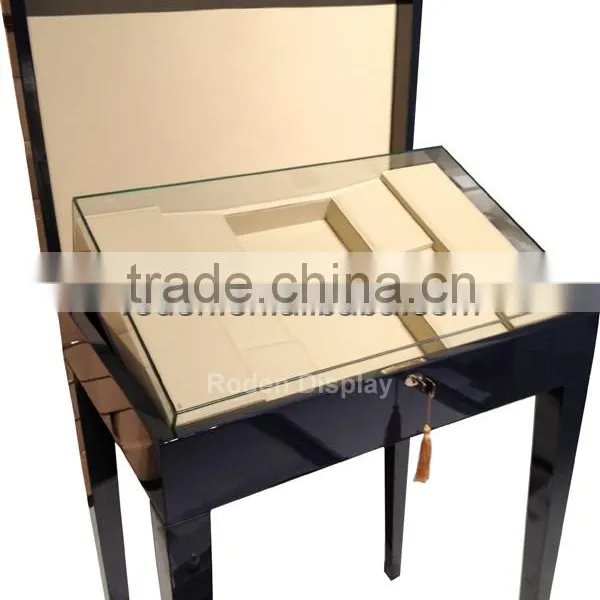 High Class Wooden Glass Display Wine Showcase For Shop Or Retail Store