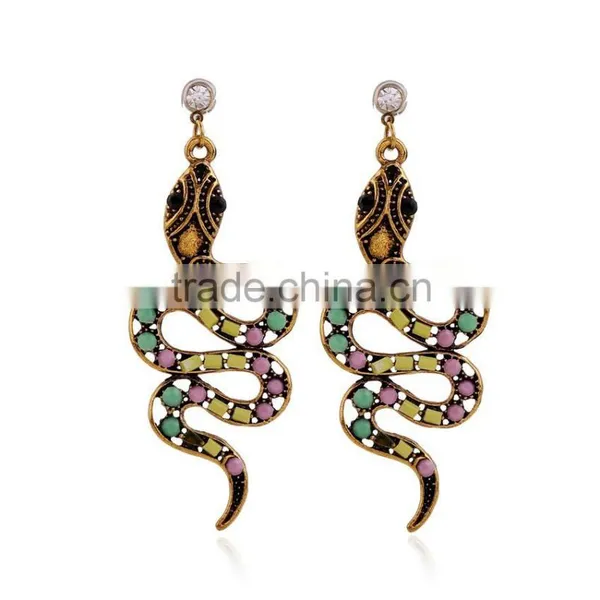2016 Best Quantity Funky Snake Beaded Jewelry Earrings for Free Sample photo-5
