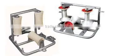 3 drums corner cable pulley roller