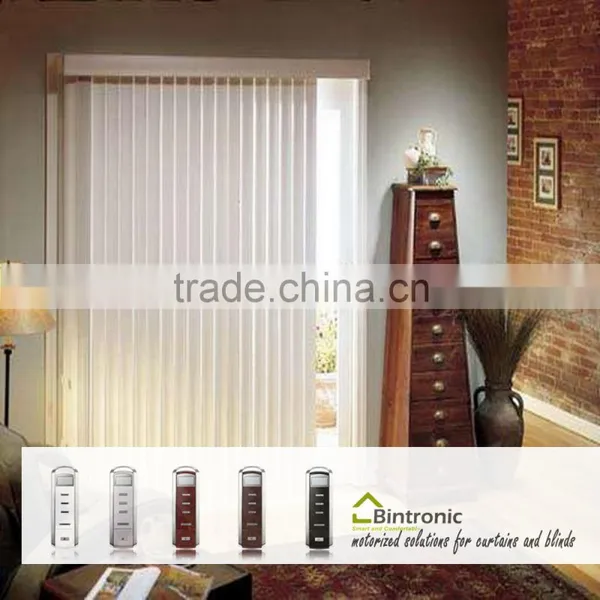 Bintronic Taiwan Sun Shade Motor Motorized Vertical Blinds Smart Home Electric Curtain Track photo-2