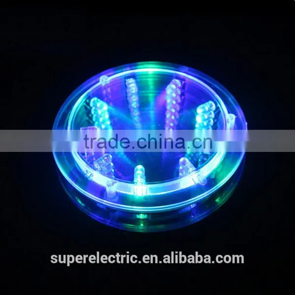 New Color Changing LED Lights Bottle Cup Mat Coaster For Clubs, Bars Party photo-2