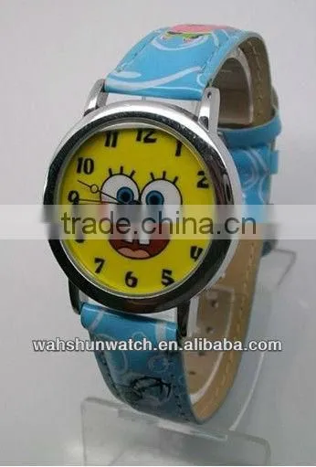 SpongeBob Watch With Leather Watch Strap
