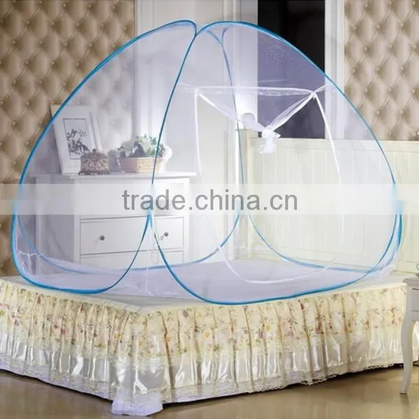 High Quality and Cheap Polyester Self-prop Plastic Steel Folding Mosquito Net