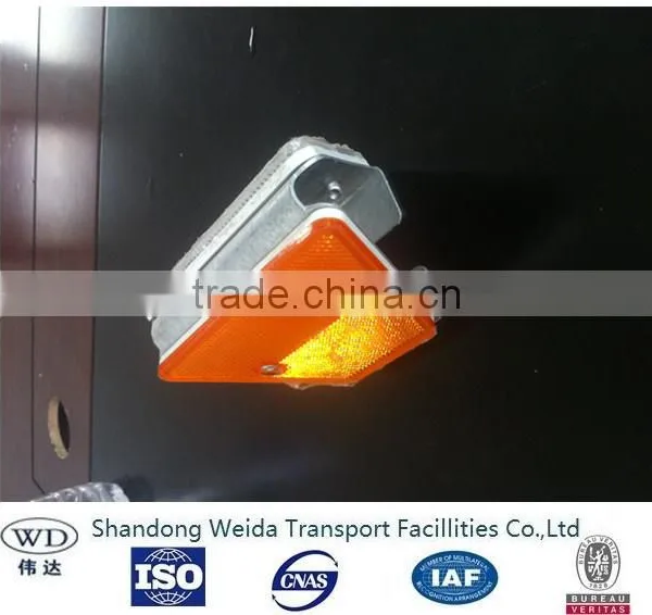 White & Yellow Road Flexible Guardrail Attached Reflector photo-4