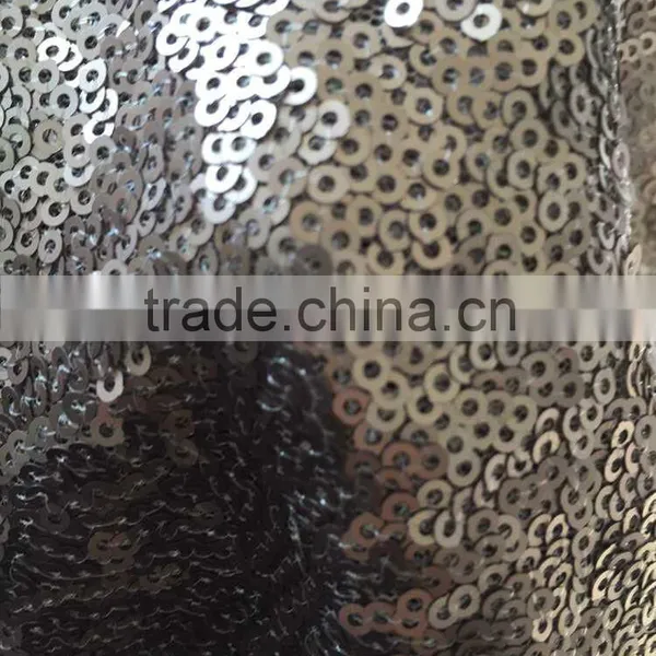 Embroidery Fabric or Gold Sequin or Silver Sequin Fabric photo-6