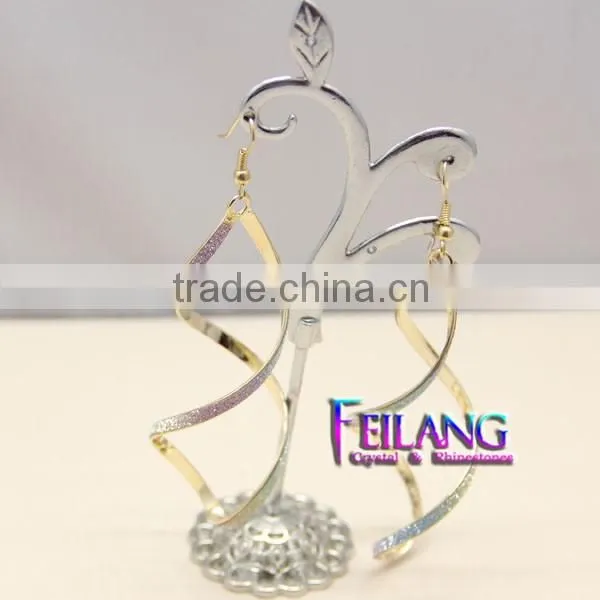 Hotsale Double Spiral Earings GOLD Chandelier Earrings photo-2