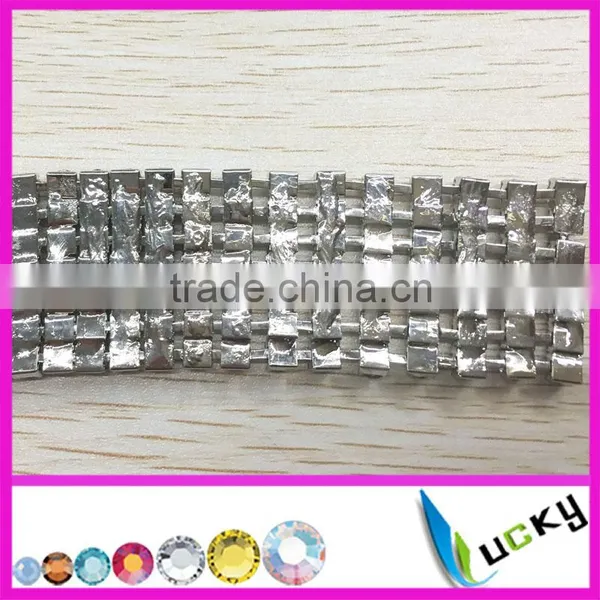 7rows High Quality Bling Decorative Multi Rows Crystal Rhinestone Loose Cup Chain for Dress Decoration photo-3