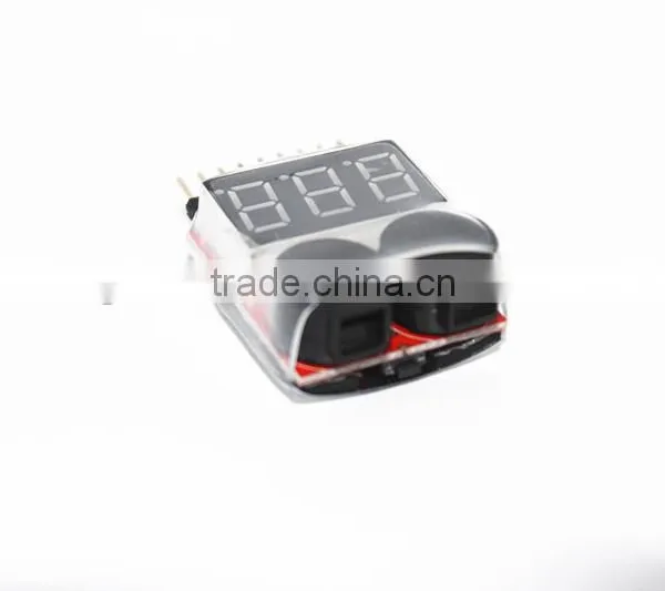 Low Voltage Airplane Battery Alarm Buzzer Alarm 1-8S Lipo/Li-ion/Fe Battery Voltage 2 in 1 Tester photo-4