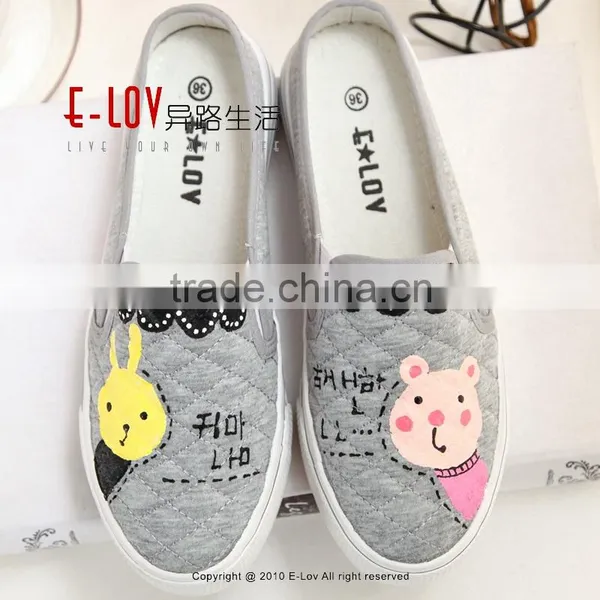 NO.WBT015G Hot Sales High Quality Gray Canvas Shoes photo-6