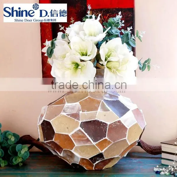 Wholesale Mosaic Vases Shell Mosaic Dry Flower Vase Home Decor
