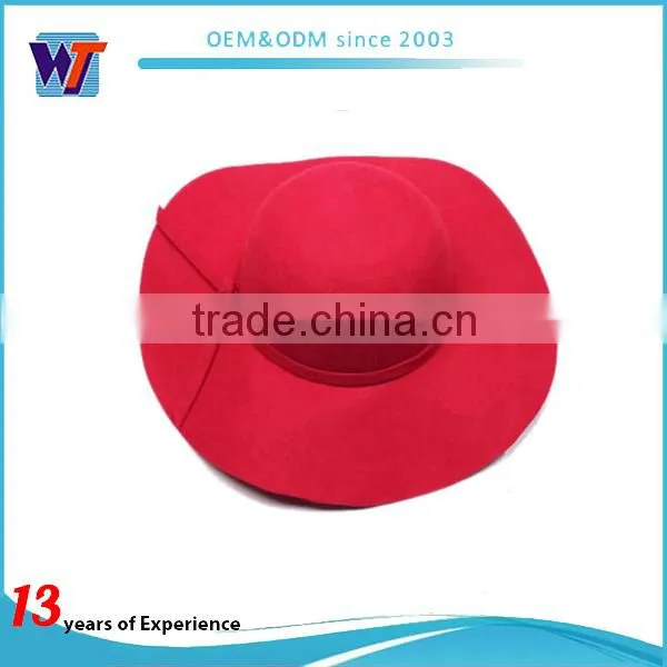 2016 Wholesale Wool Hats for Women Wide Brim Wool Hat photo-3