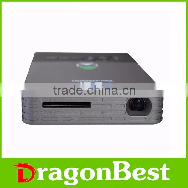 LED Lamp Android 4.4 OS 1GB DDR3 15000 Hours Digital Projector DLP C2 Portable