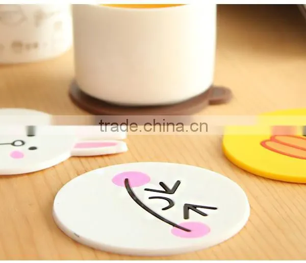 Kitchen Accessories Cute Anime Silicone Coffee Placemat Cartoon Drink Coaster Cup Mat photo-5