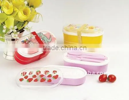 Promotional High Quality Health Plastic Lunch Box for Kids