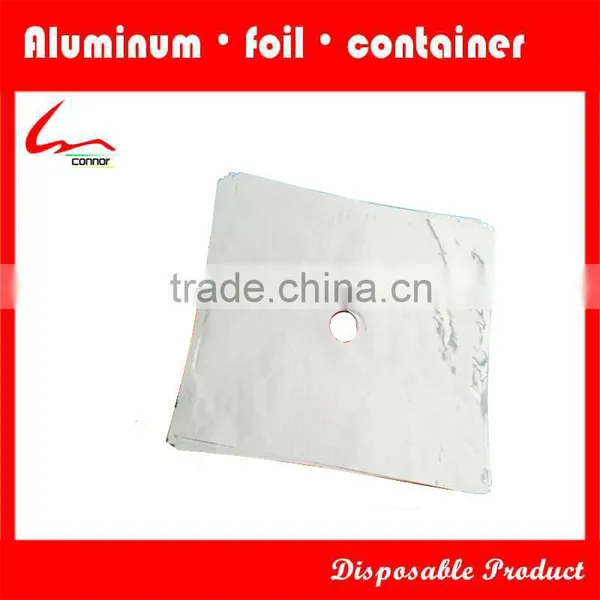 Square Gas Burner Bibs /Covers- Aluminum Foil Stove Mat for Gas photo-4