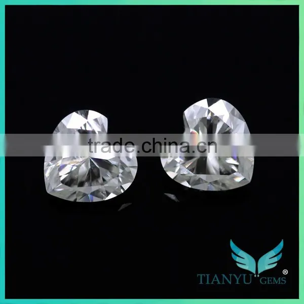Moissanite Wholesale Heart Shape 6*6mm Moissanite Wedding Sets photo-4