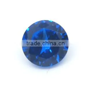 Round Brilliant Shape Lab Created Blue Sapphire #113 Spinel Gemstones photo-3