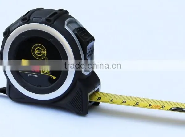 New Design Rubber Cover Case Steel Tape Measure Series GW-571E