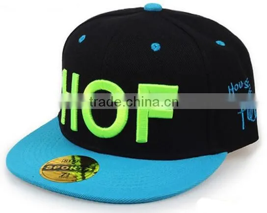 2016 Fashion Style Flat Brim Snapback Caps With Logo Embroidery photo-4