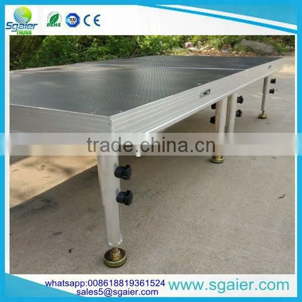 0.3-0.5m Ajustable Height Square Shape Stage for Small Event photo-3