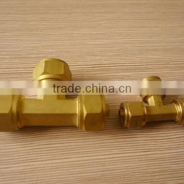 High Quality Tee Three Ways Hose Quick Cross And Compression *6 *8 *10 photo-2