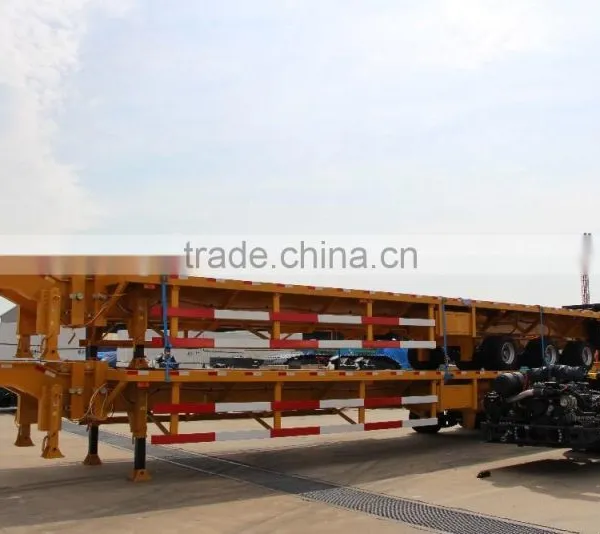 40 Tons 3 Axle Semi-Trailer Low-Bed Trailer for Sale photo-3