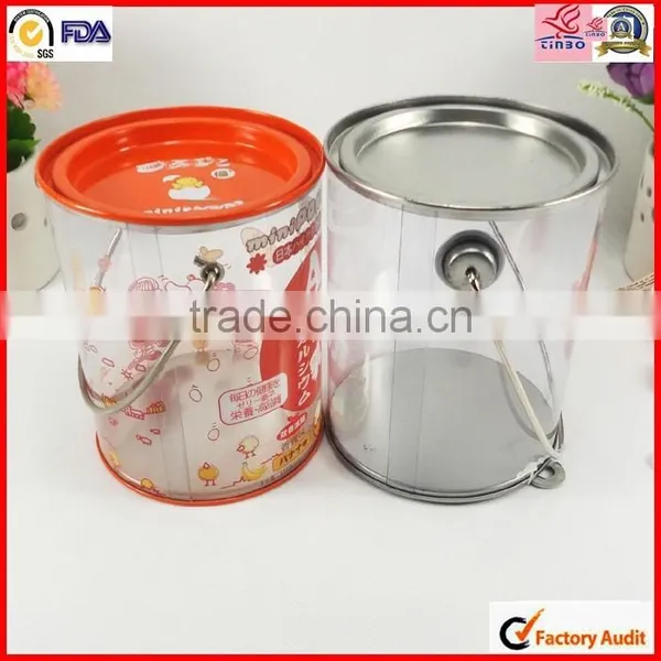 Transparent Bucket With Tin Lid and Handle photo-6