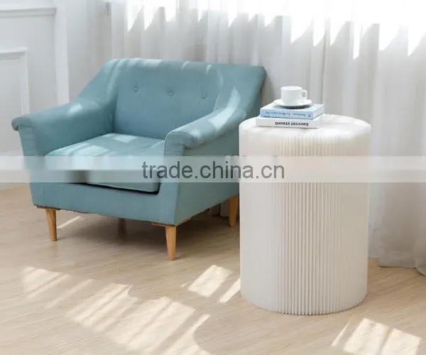 Portable Flexible Paper Stool Expanding Paper Chair With Felt Pad Waterproof White photo-3