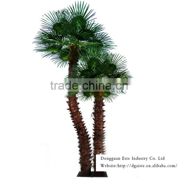 Home and Outdoor Garden Edging Decoration 1ft to 33ft or 1m to 10m Height Artificial Fiberglass Palm Tree EZLS08 0812 photo-3